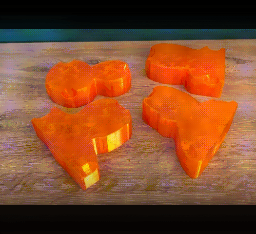 3D Figure Cookie Cutters – Presidents Silhouette Series - 3D Printable Cookie Molds 3d model