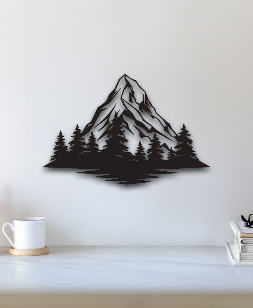 Mountain Wall Art 3d model