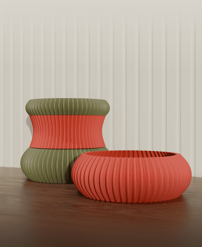Ziggy modular stackable tray C_2 3d model