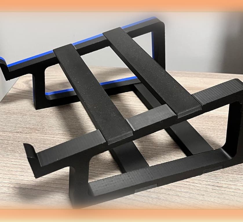 Ultimate Laptop Stand - no glue needed! 3d model