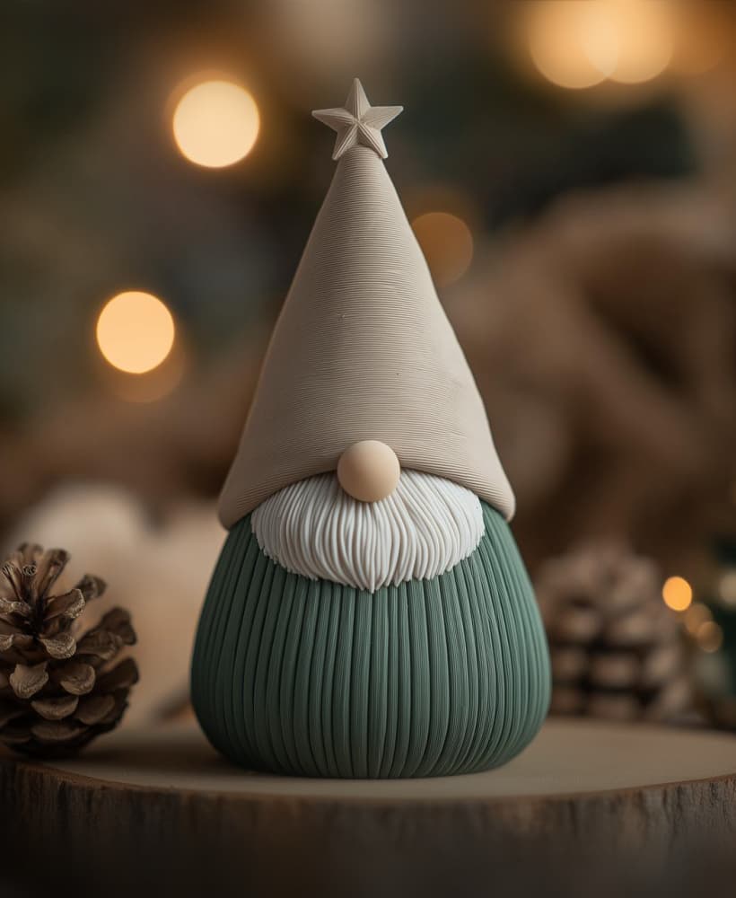 Gnome Vase for Cute Christmas Decor 3d model
