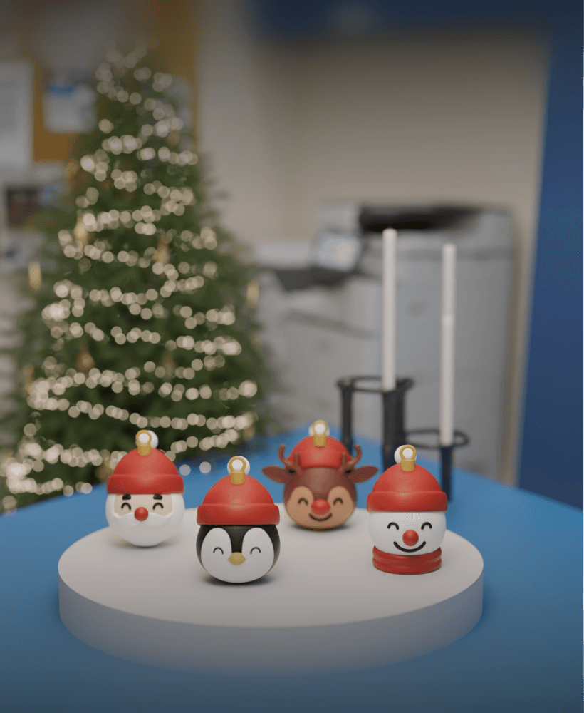 The Four Ornaments Decoration 3d model