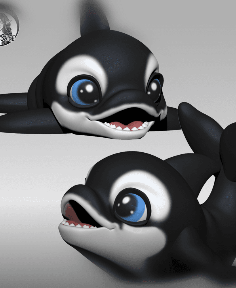 Orca Puff - Exclusive Model 3d model