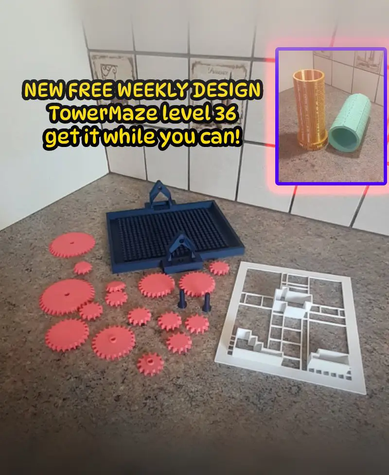 Gear Pathing maze Puzzle 1 3d model