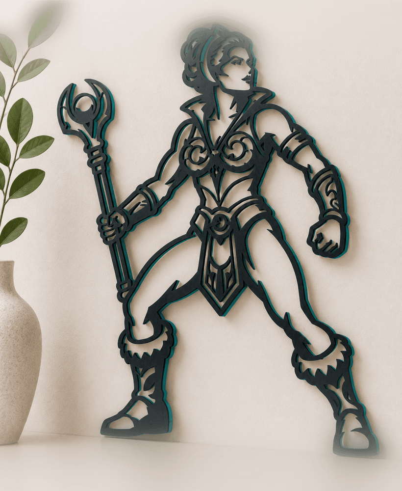 teela-masters-universe wall art home decor 3d model