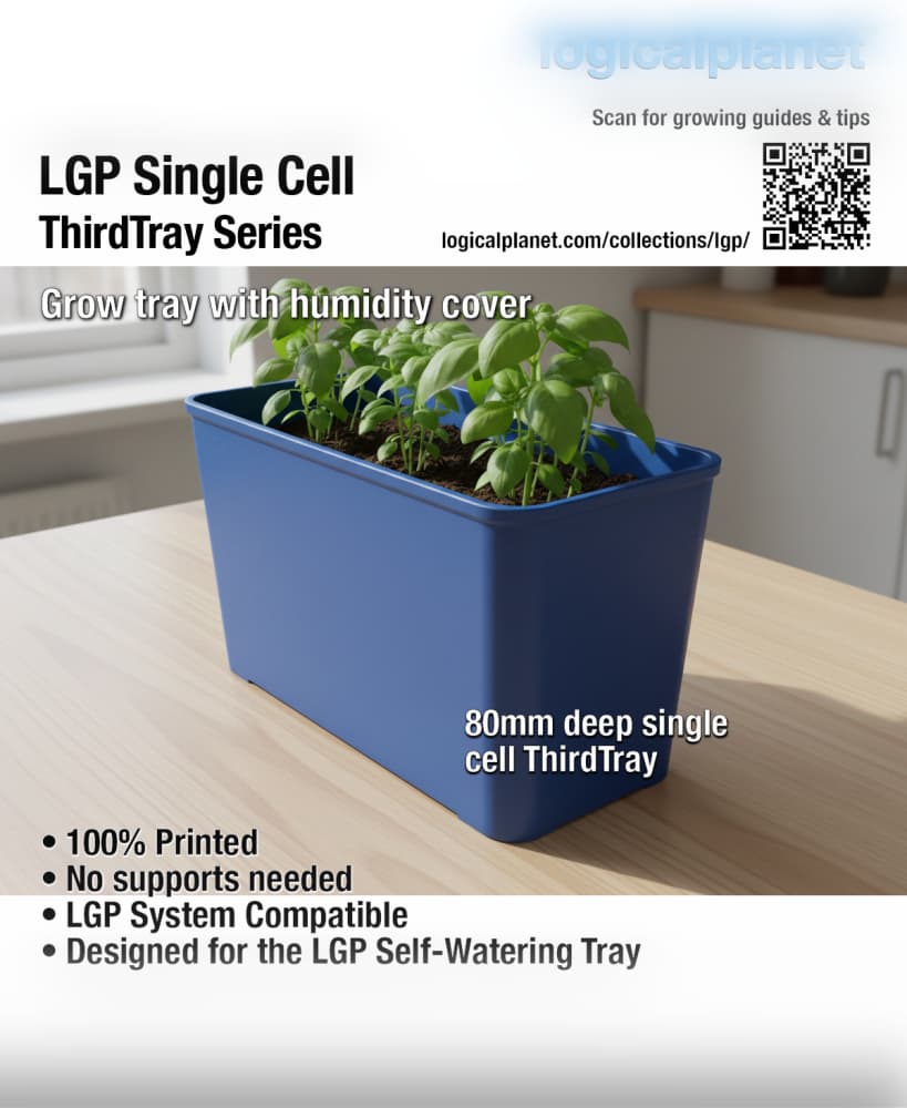LGP Single Cell ThirdTray — Modular Grow Cell for the Logical Grow Platform 3d model