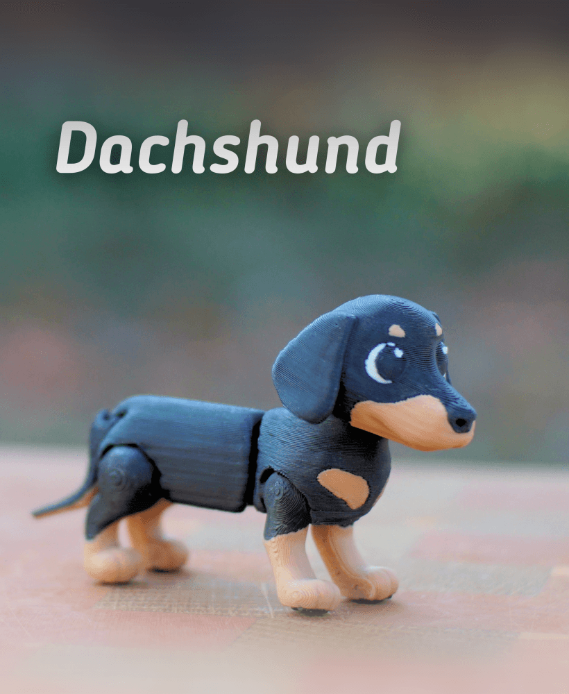 Dachshund - Articulated Ludo Dog 3d model