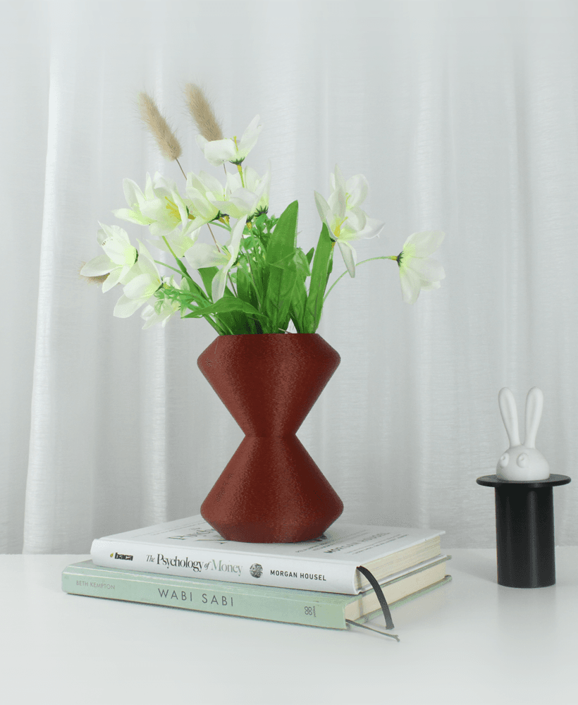 The Chrono Vase STL 3D Print File, Home Decor Vase for Plants and Flowers 3d model