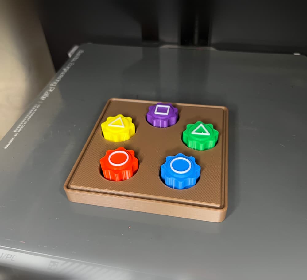 Squid Games Gonggi With Base 3d model