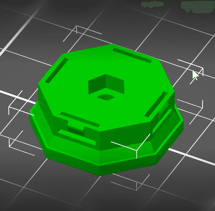 Remix of Multiboard Snap for M3 Nut 3d model