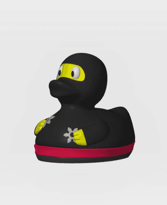 Rubber Duck Ninzja 3d model