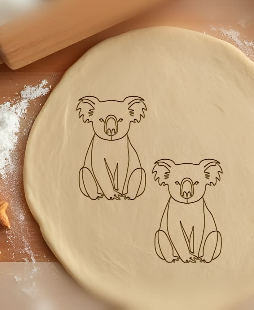 Koala Cookie Cutter, Biscuit Cutter 3d model