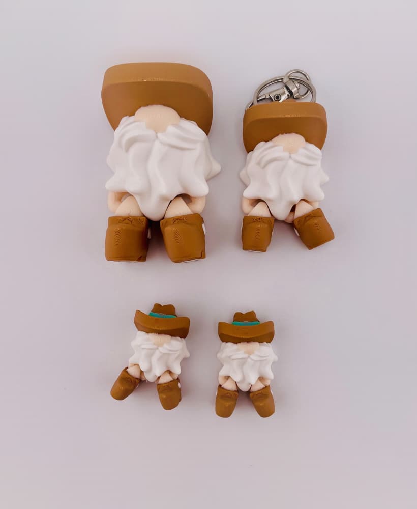 Cowboy Mini Gnome Flexi 3d model