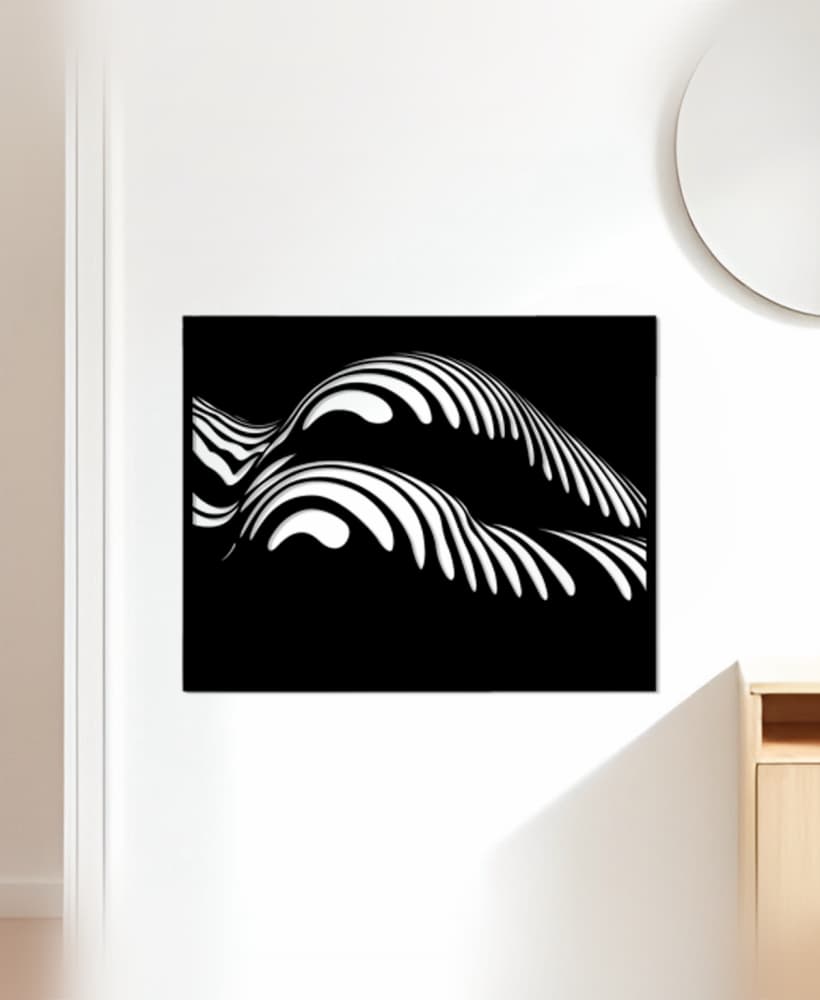 Illusion Body Wall Art, Wall Decor, Home Decor 3d model