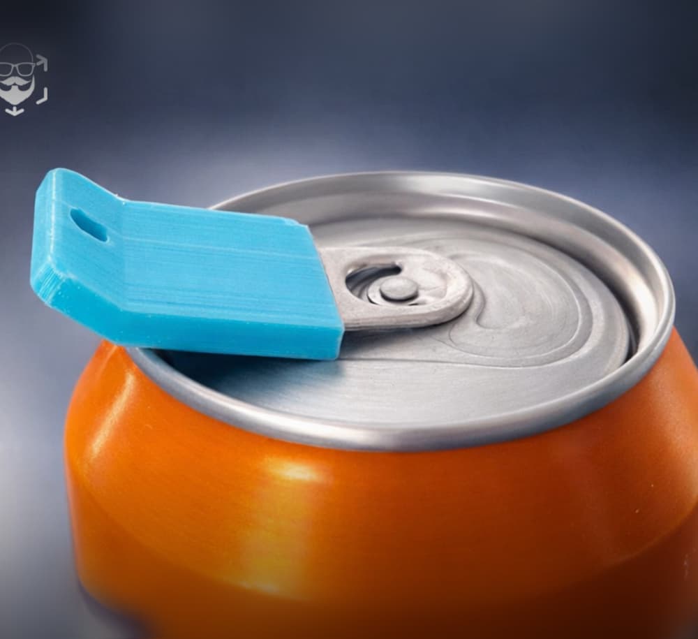 Nail‑Saver Can Tab Opener — Compact Everyday Tool 3d model
