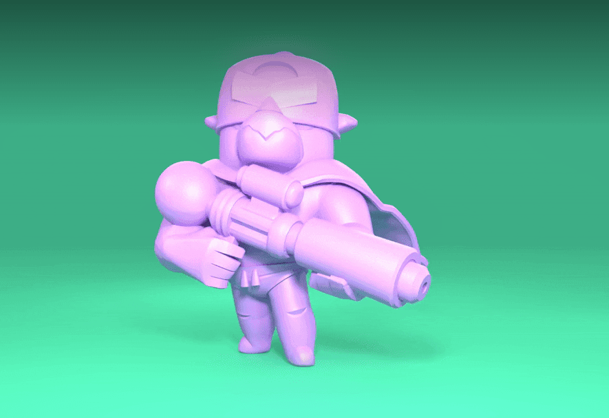 Pierce (Original) - Brawl Stars 3d model