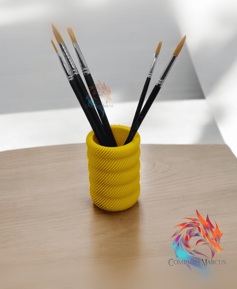 Spiral pen holder / no supports / 3mf included 3d model