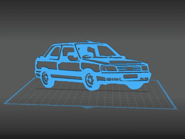 Peugeot - 309 GTI Wall Art 3d model