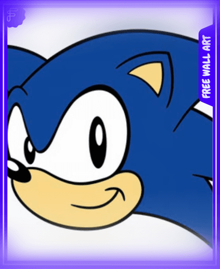 Sonic the Hedgehog - FREE wall art 3d model