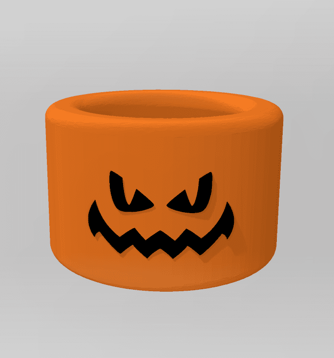 MINIMALIST HALLOWEEN POT (Pumpkin) 3d model