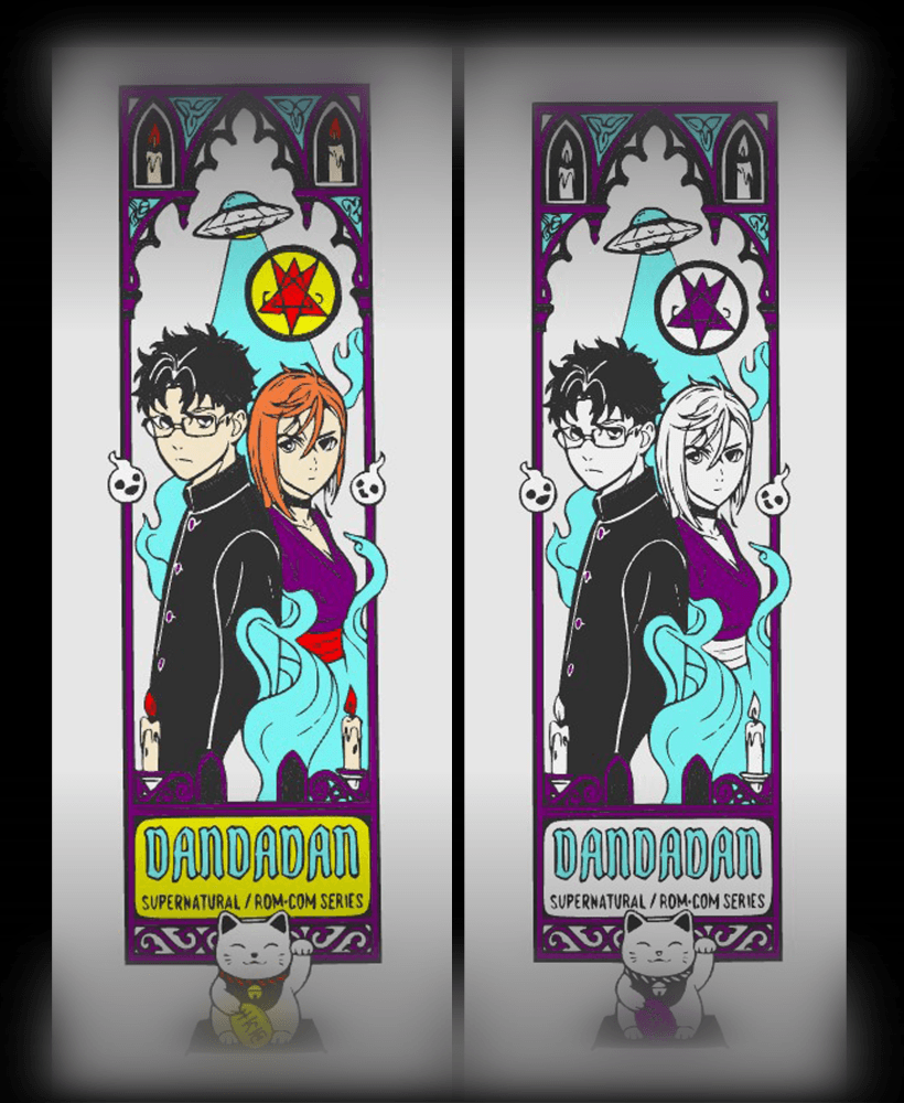Fan art designs celebrating the Anime/Manga DandaDan - Cut style bookmark 3d model