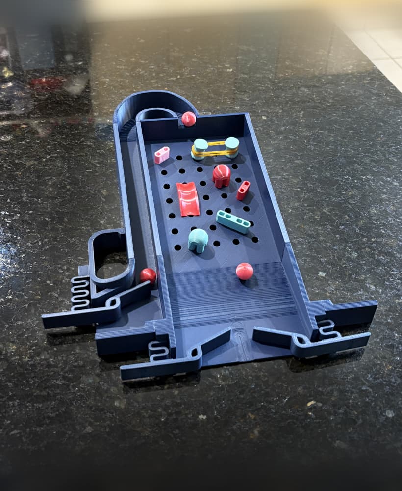 Pinball Customizable Desktop Toy 3d model