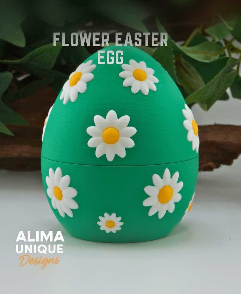 Flower Easter Egg 3d model