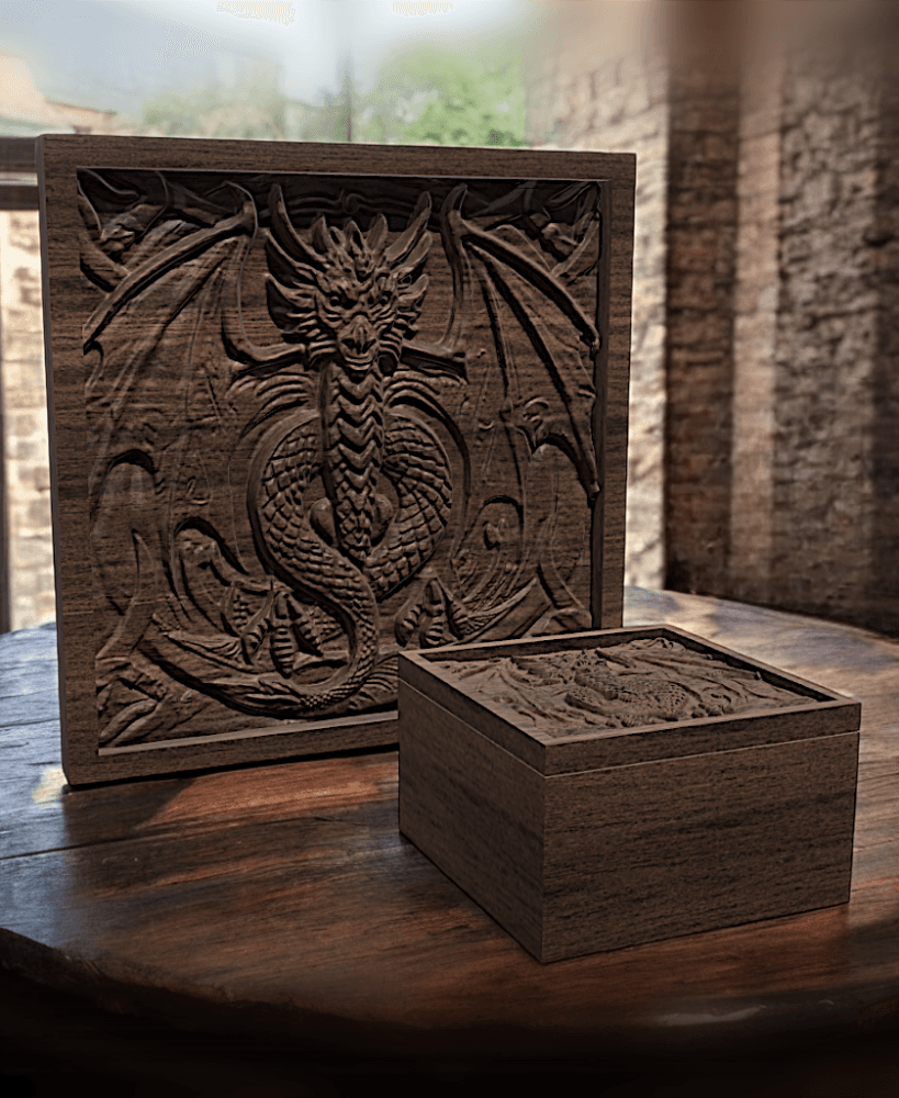 Dragon Frame & Box V11 3d model
