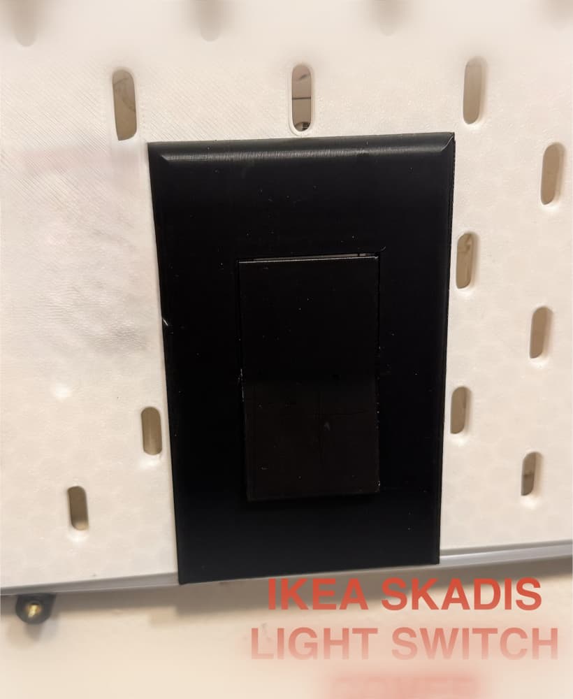 Ikea skadis light switch cover 3d model