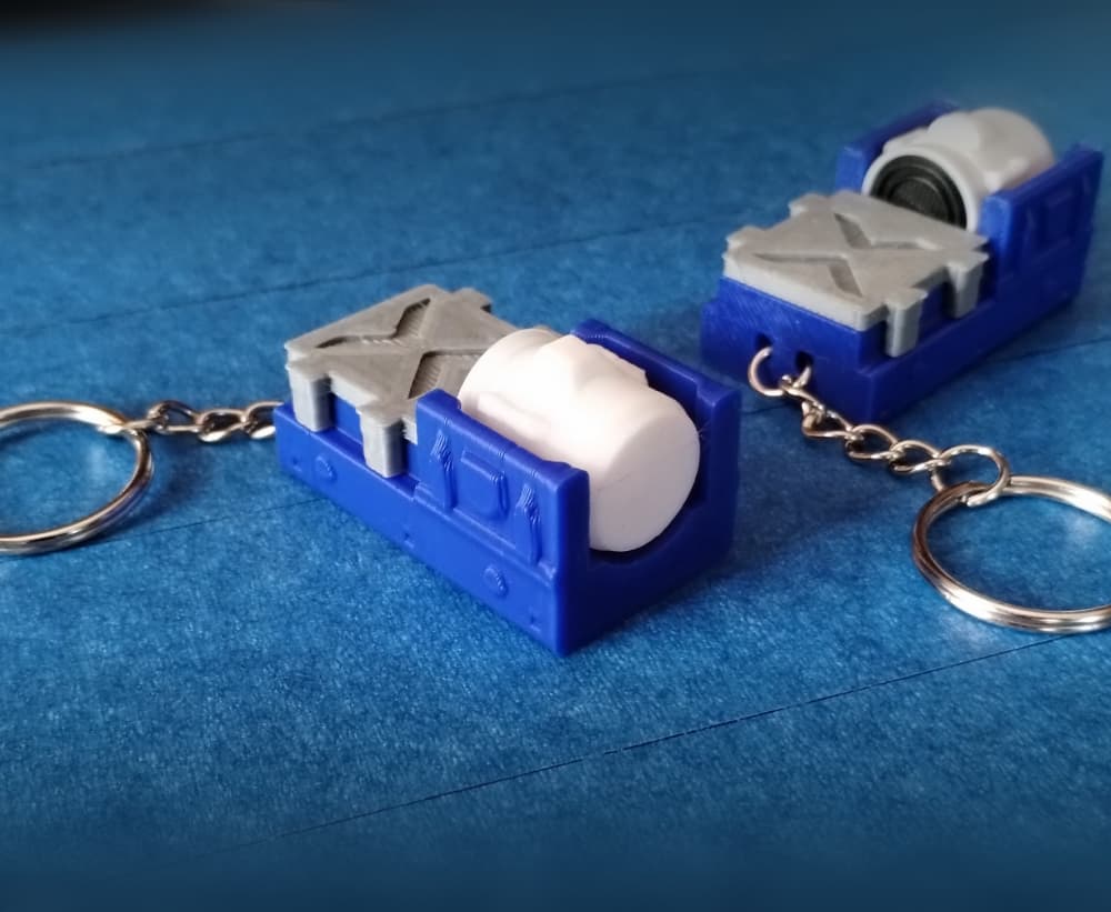 Vibration Machine Shaker Keychain 3d model