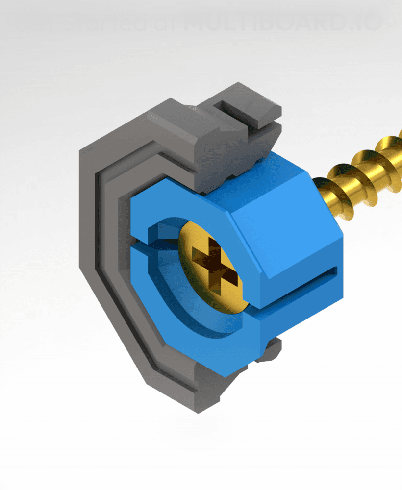 Raised Snap - Countersink Flush Mount 3d model