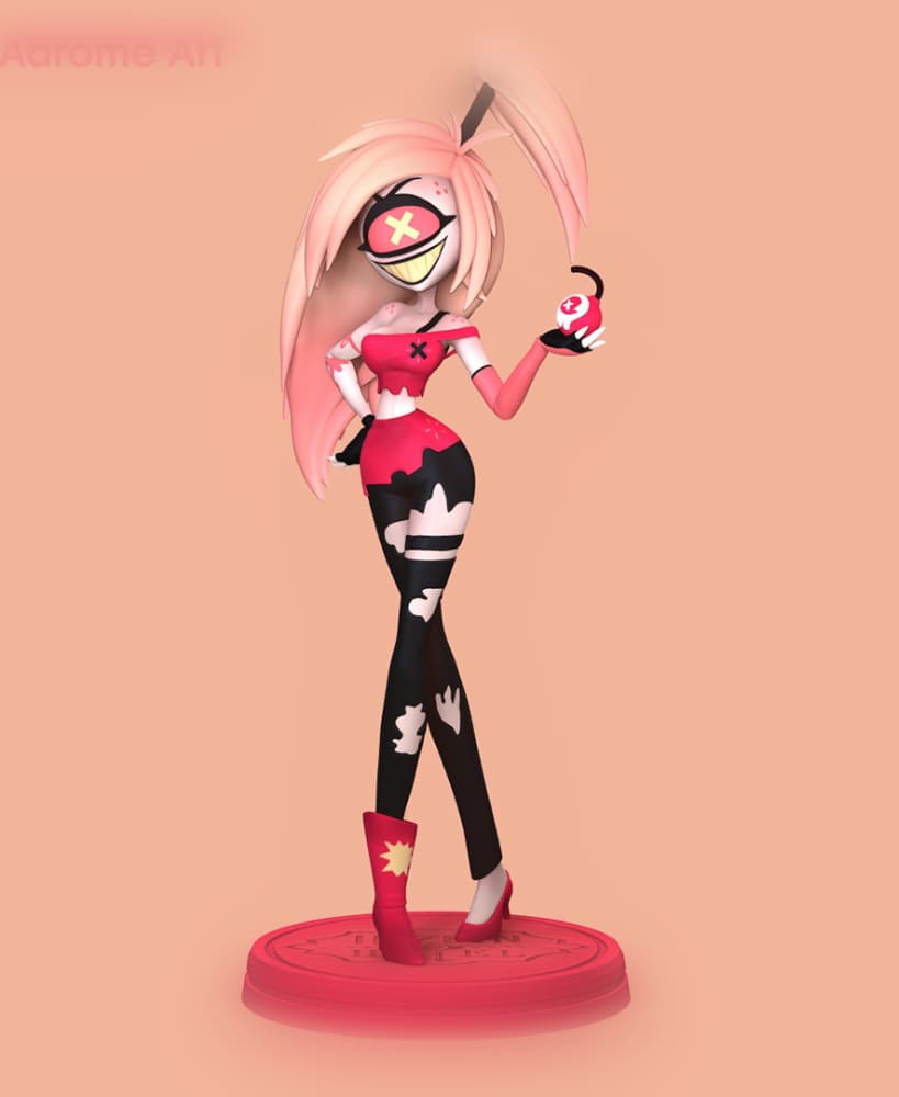 Cherry Bomb Hazbin Hotel 3d model
