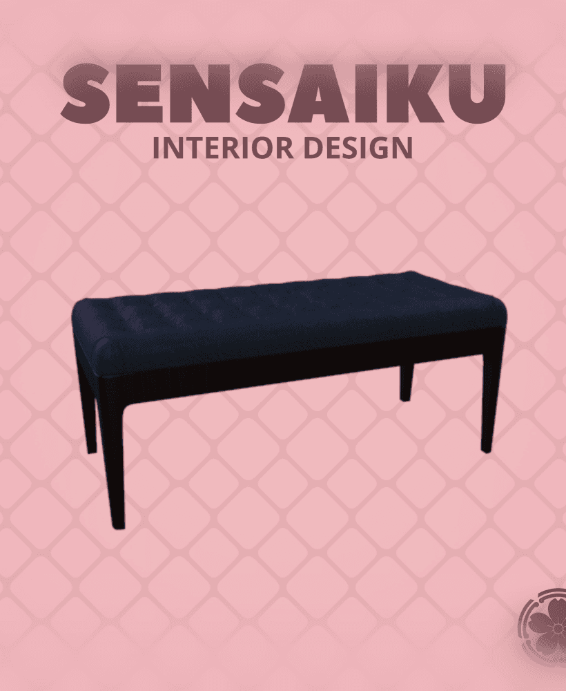 Miniature Replica 1:12 Carlo Ballabio 211. Porada Webby Bench for Miniature Dollhouse - 3D Print In 3d model