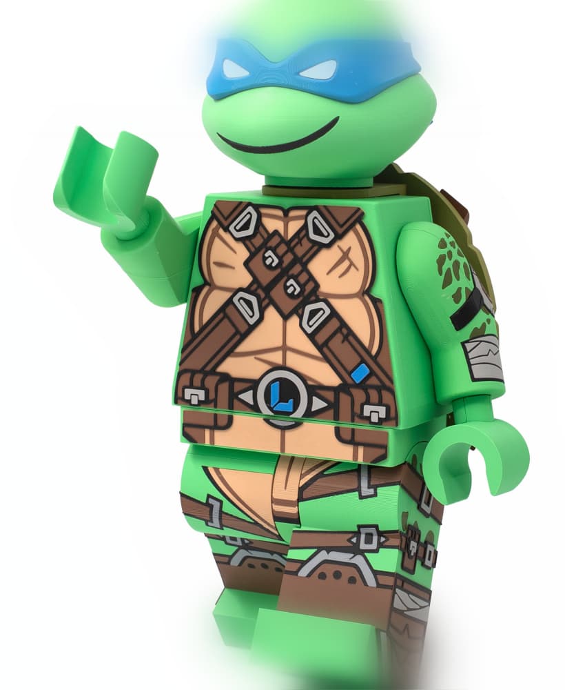 TMNT Leonardo Modular Figure 3d model