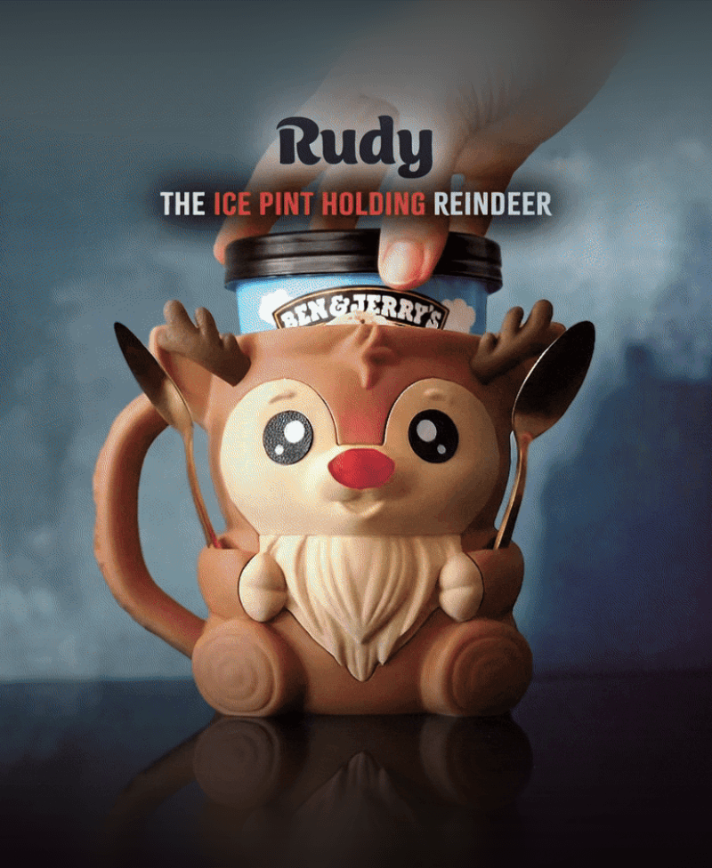 Rudy , the Icepint Holding Reindeer 3d model