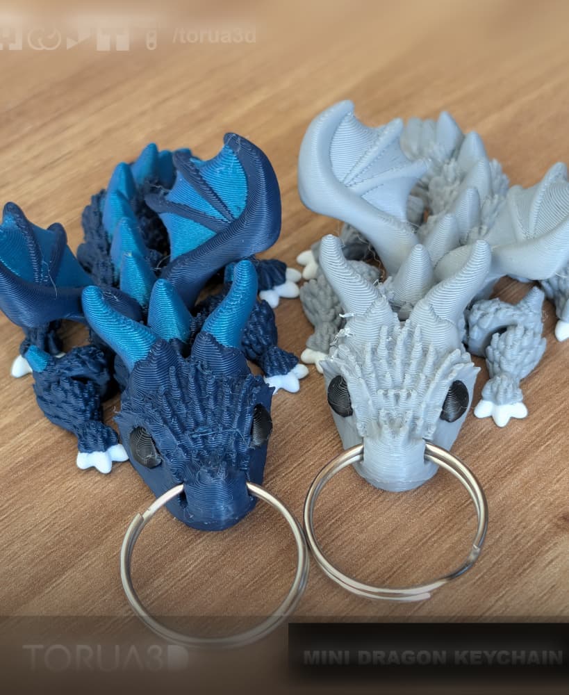 Mini dragon keychain 004 3d model