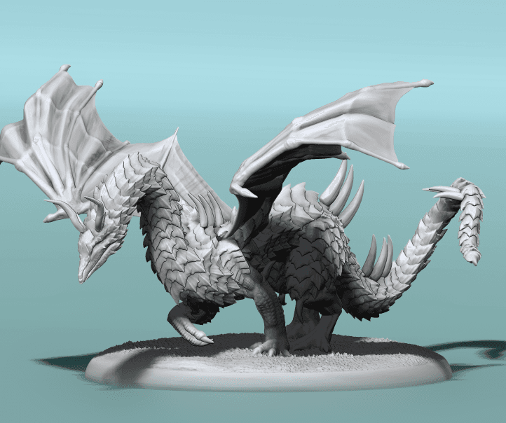 Emerald Dragon 3d model