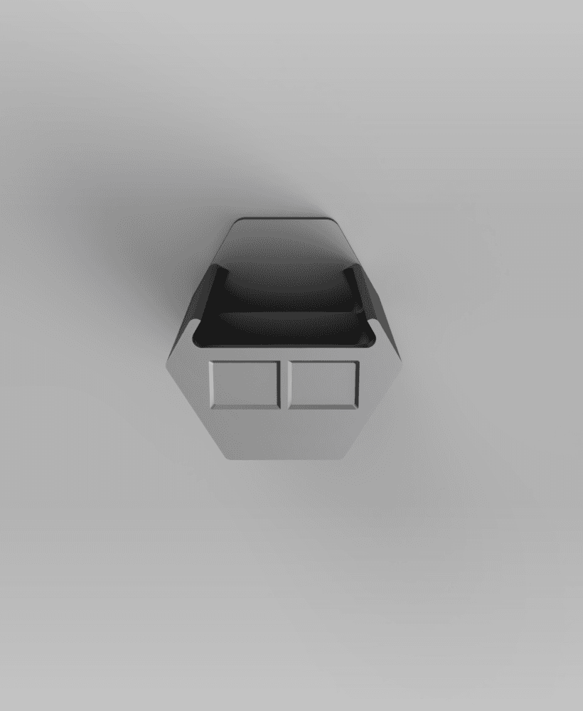 FrogStorage Bestagon - Dual Compartment 75mm.stl 3d model