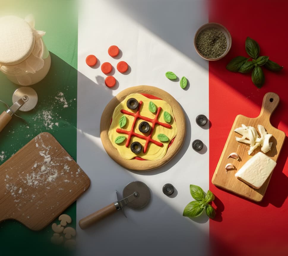 Pizza TictacToe Game 3d model