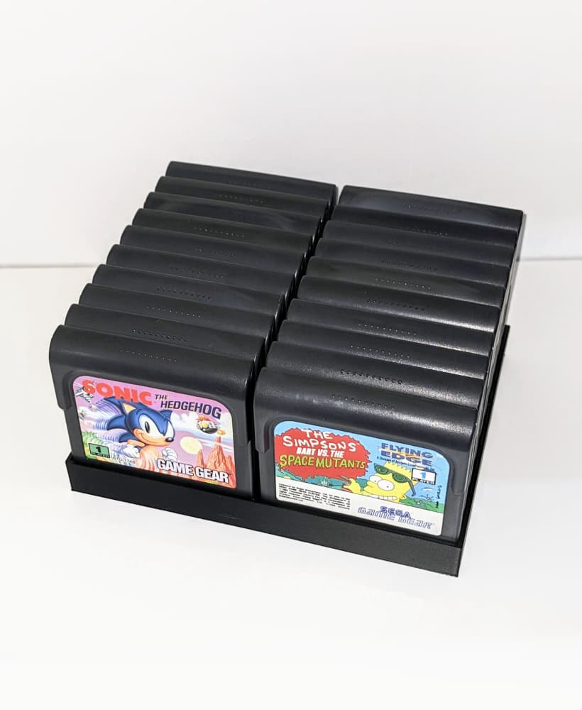 Sega Game Gear Cartridge Grid Collection 100 Models 3d model