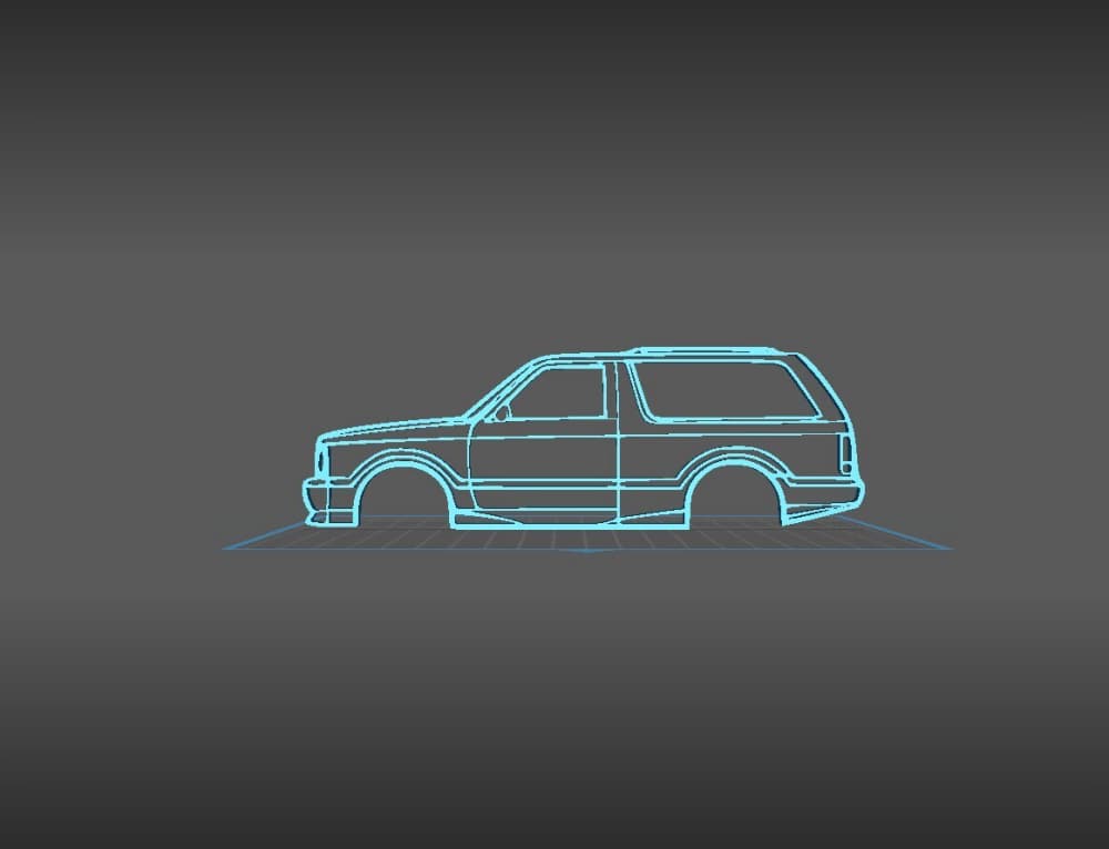 GMC - Typhoon 1992 Wall Art 3d model