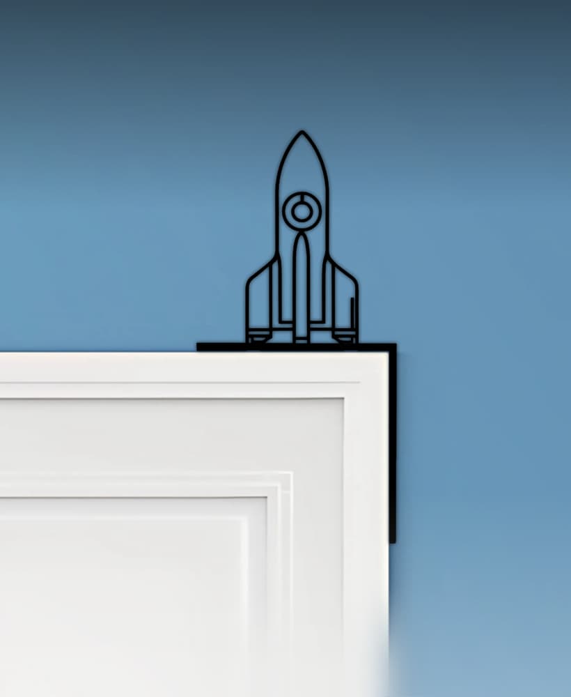 Rocket Door Corner Decor 3d model