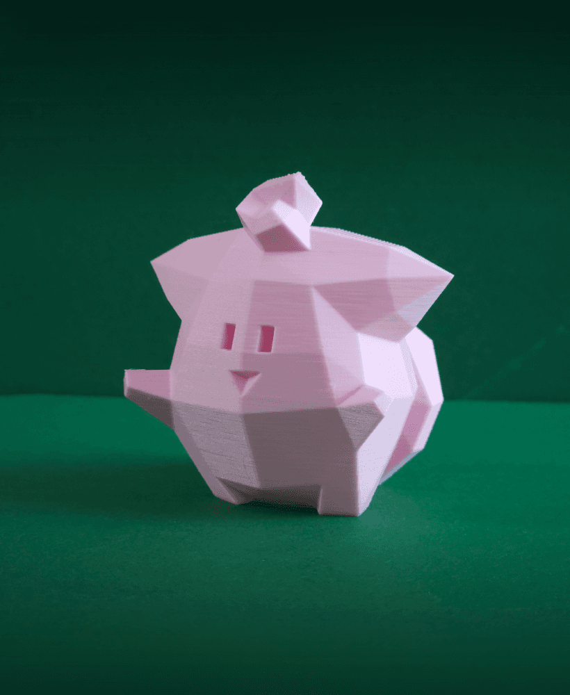 Cleffa Low Poly Pokemon 3d model