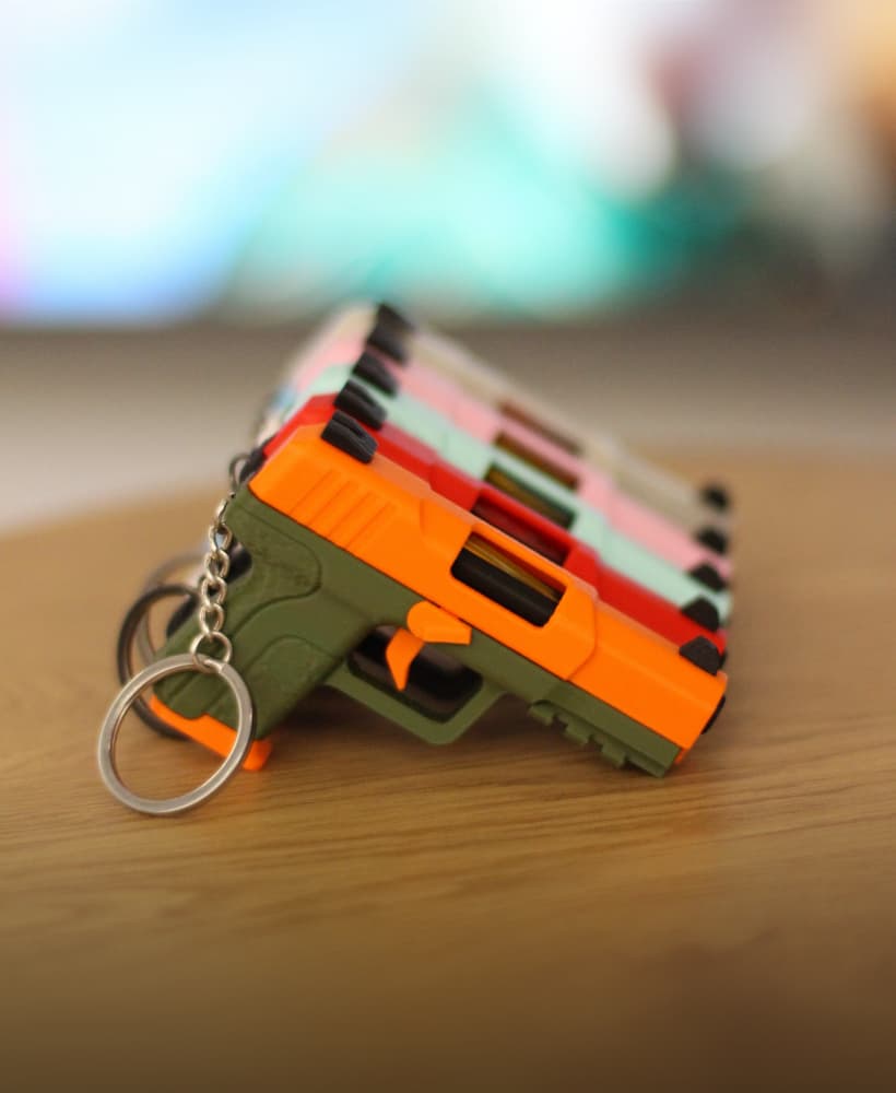 FN Five-seveN Fidget Keychain – Slide-Action Toy 3d model