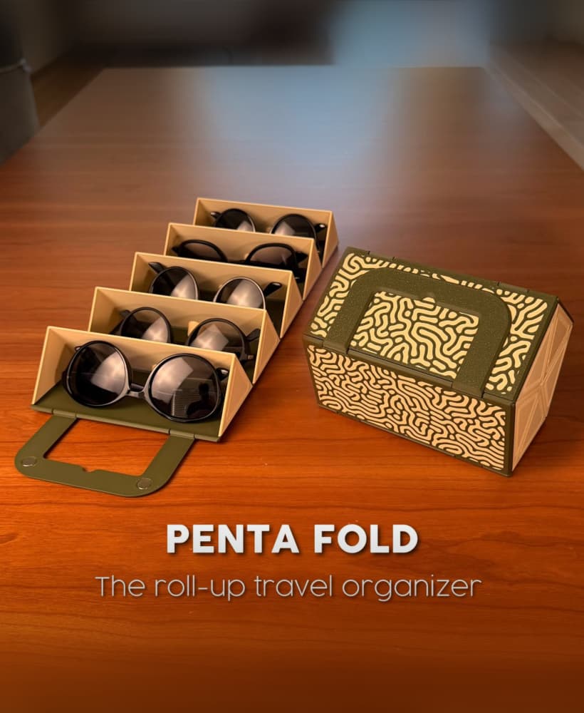 PENTA FOLD | THE ROLL-UP TRAVEL ORGANIZER 3d model