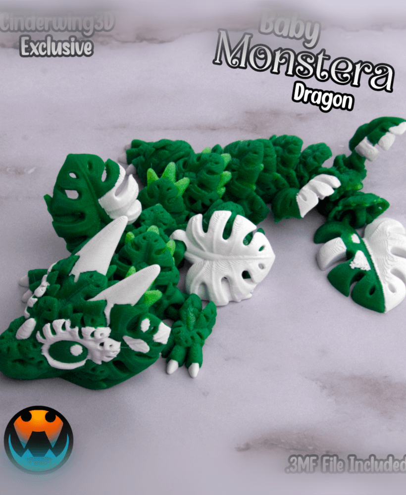 Baby Monstera Leaf Dragon 3d model