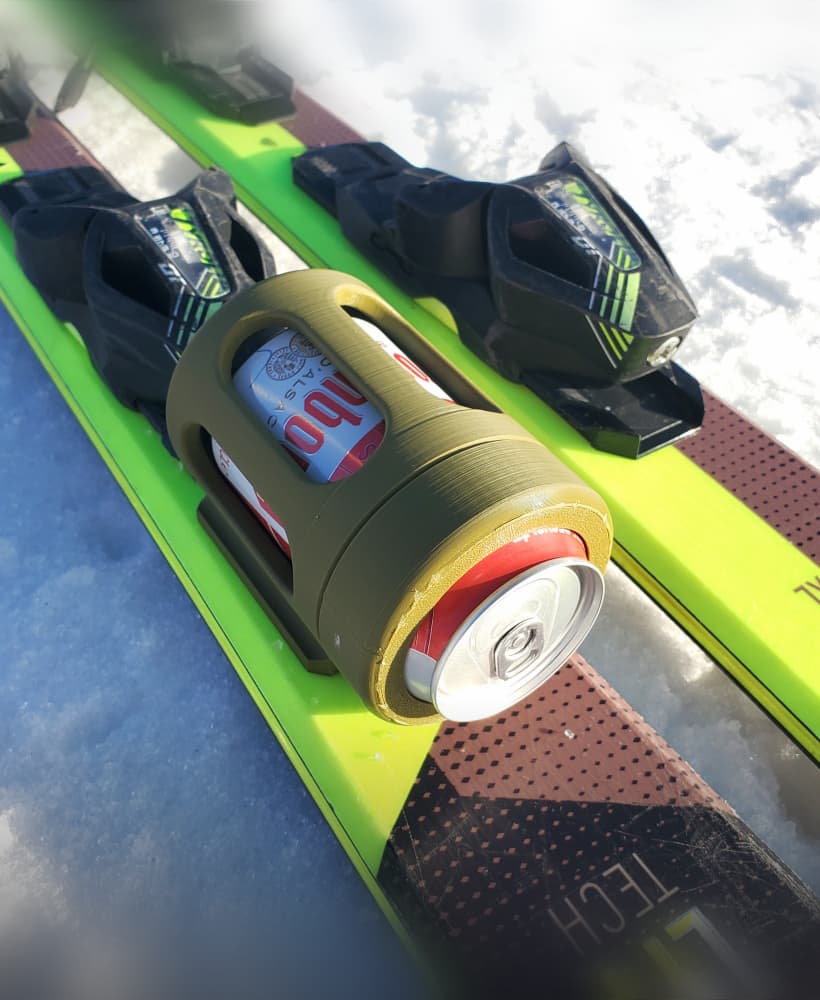 Ski & Snowboard Drink Holder 3d model