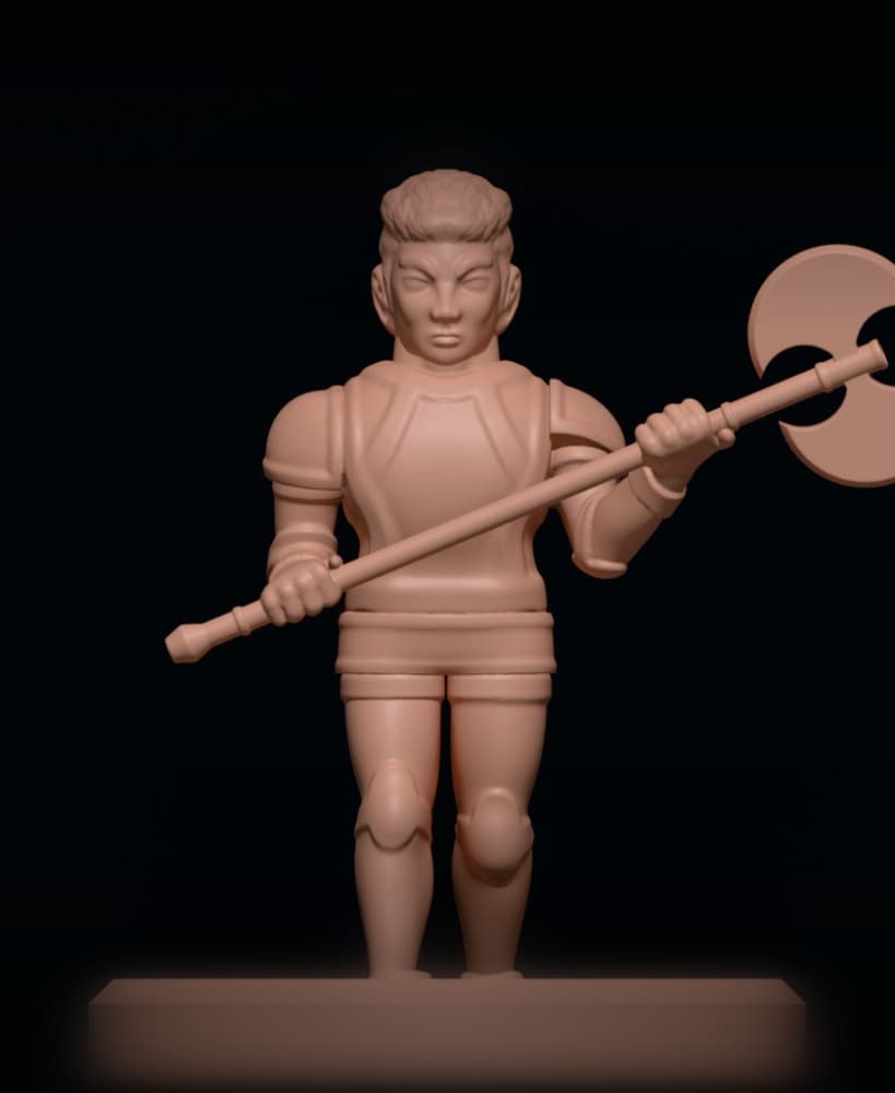axe man 3d model