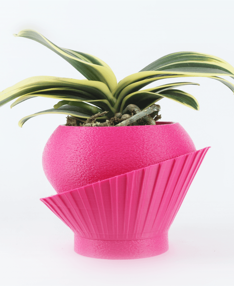 Verta Planter STL 3D Print File, Home Decor Planter for Plants, Flowers, and Orchid 3d model