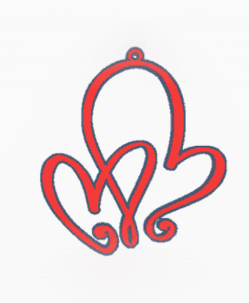 Valentine Earring 2.stl 3d model